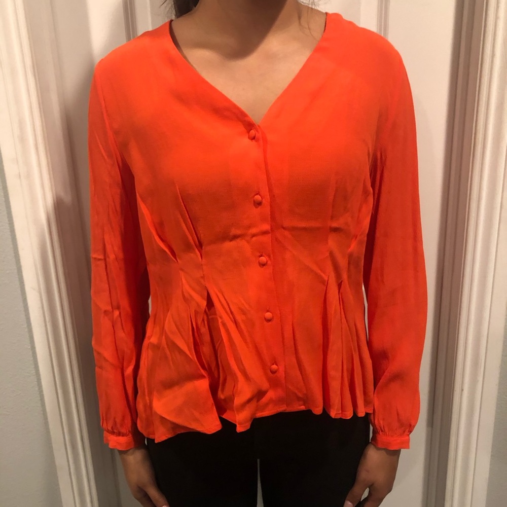 Orange blouse